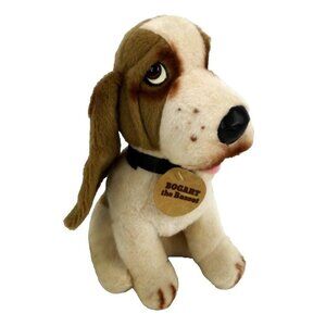 Vintage BOGART The Basset 13" stuffed plush dog ANIMAL FAIR 1976